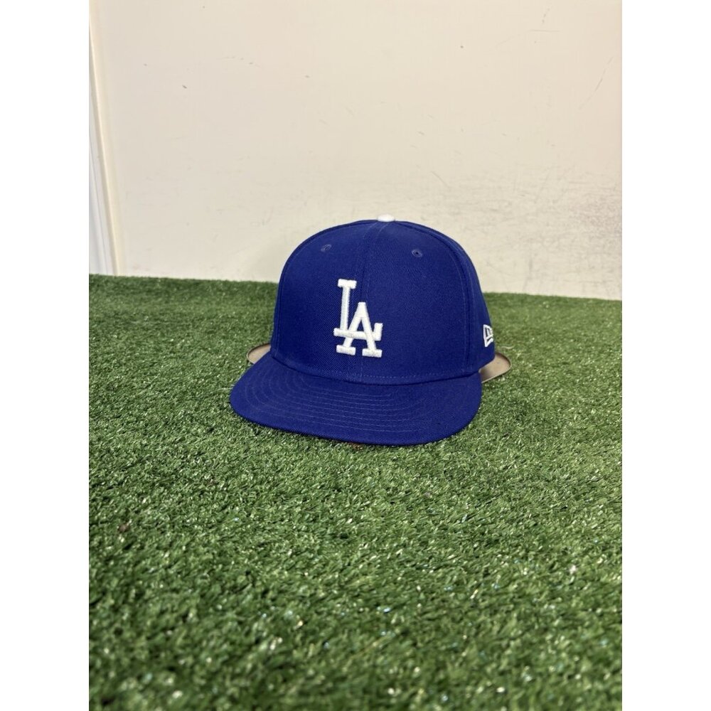 Los Angeles Dodgers hat cap fitted 7 1/8 blue white baseball logo new era mens 5 - Picture 3 of 8
